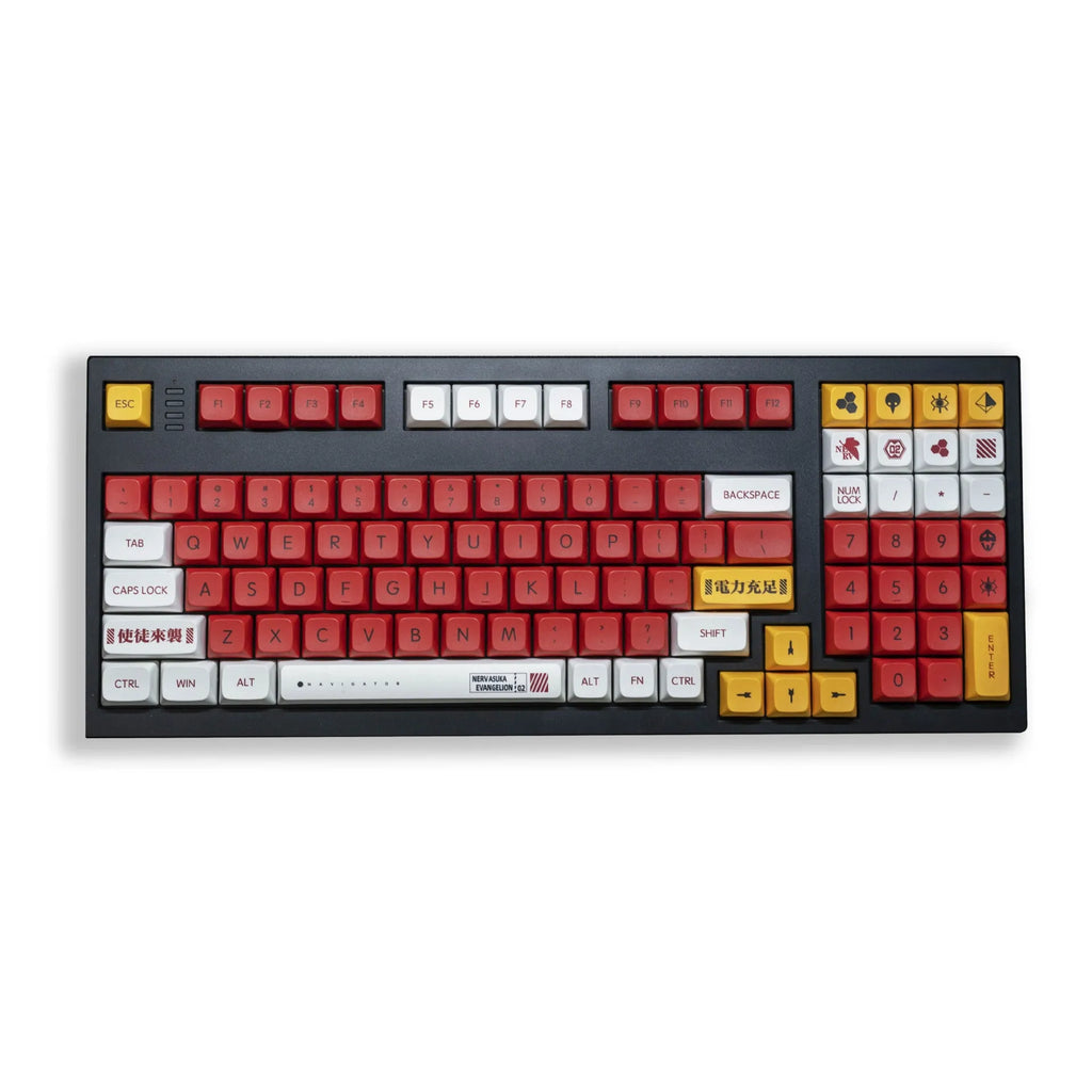 138 PBT sublimation printed keycaps in boy and girl colour matching design for mechanical keyboards