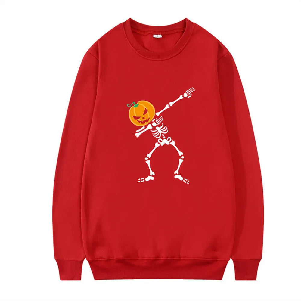 Women's printed crew neck casual top in polyester fibre with long sleeves available in multiple colours