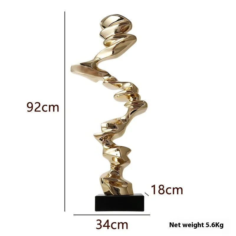 Minimalist abstract still life ornament made of natural resin in a choice of three colours.