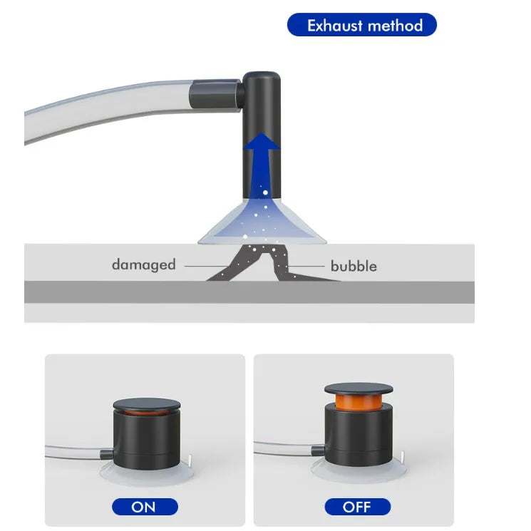 Car windshield crack repair kit showing plastic tool and glass corrector solution bottle