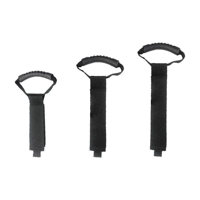 Portable heavy-duty nylon storage strap with Velcro handle in standard colour