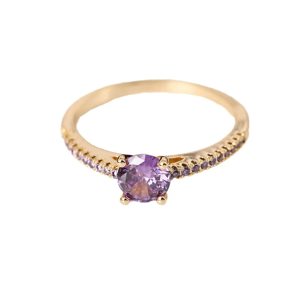 Copper hexagonal geometry ring with electroplated metallic finish