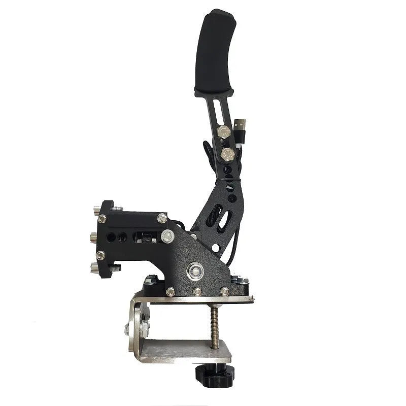 USB racing simulator handbrake with adjustable clamp in choice of five colours