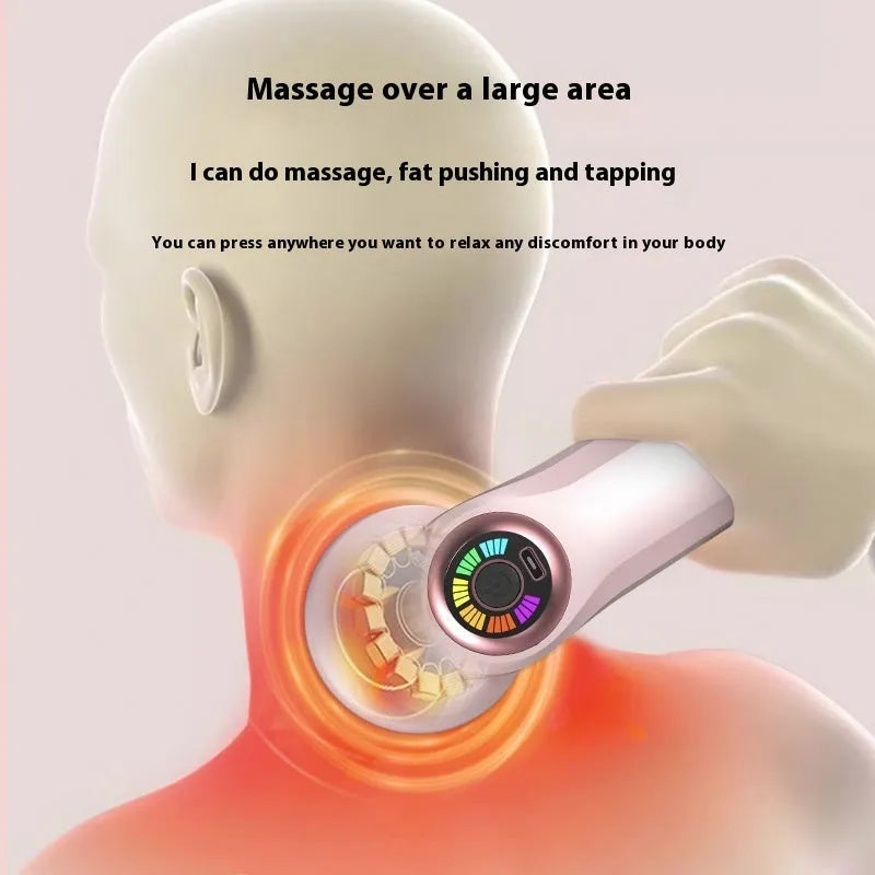 USB electric massager in pink, white or black colours for cervical spine, back and leg tension relief