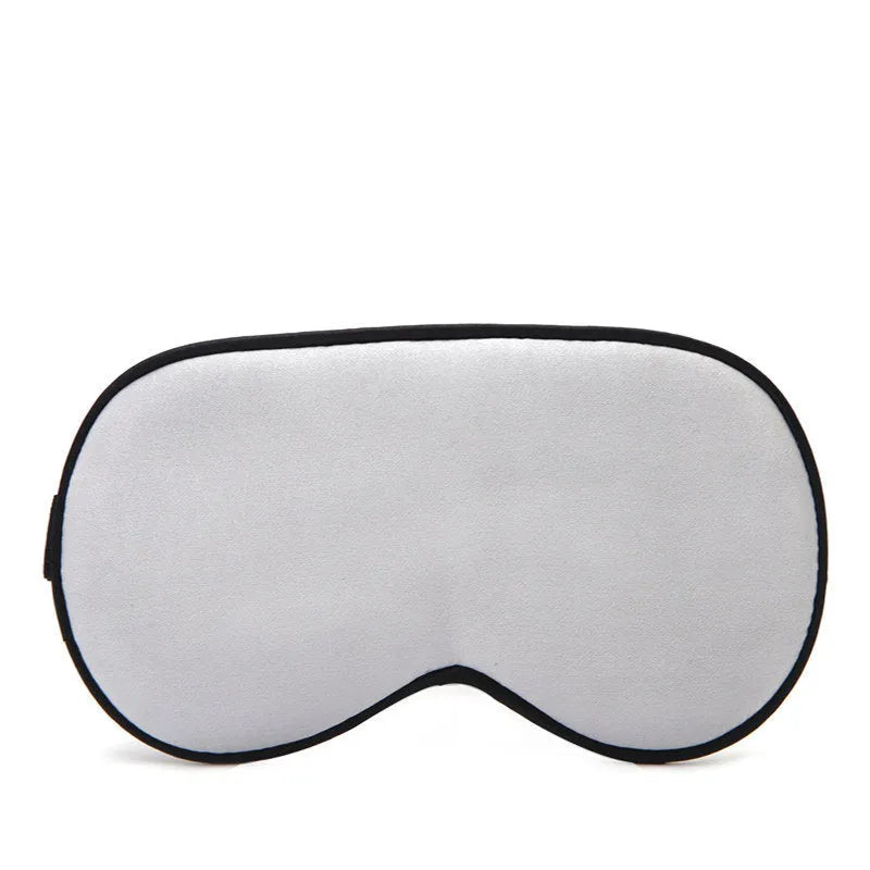 Double-sided mulberry silk sleep eye mask in multiple colours with adjustable elastic straps.