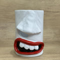 Resin tissue box holder desktop ornament in American style with funny tissue paper design