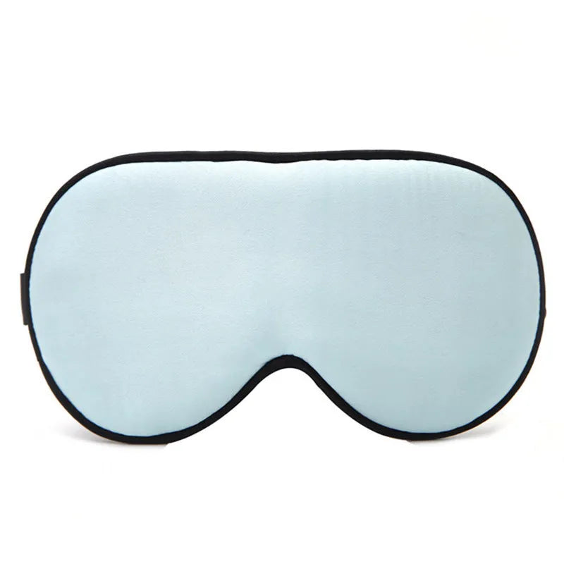 Double-sided mulberry silk sleep eye mask in multiple colours with adjustable elastic straps.