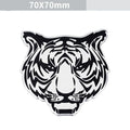 Aluminium car body sticker in animal designs like lion, eagle, and wolf for vehicle personalisation.