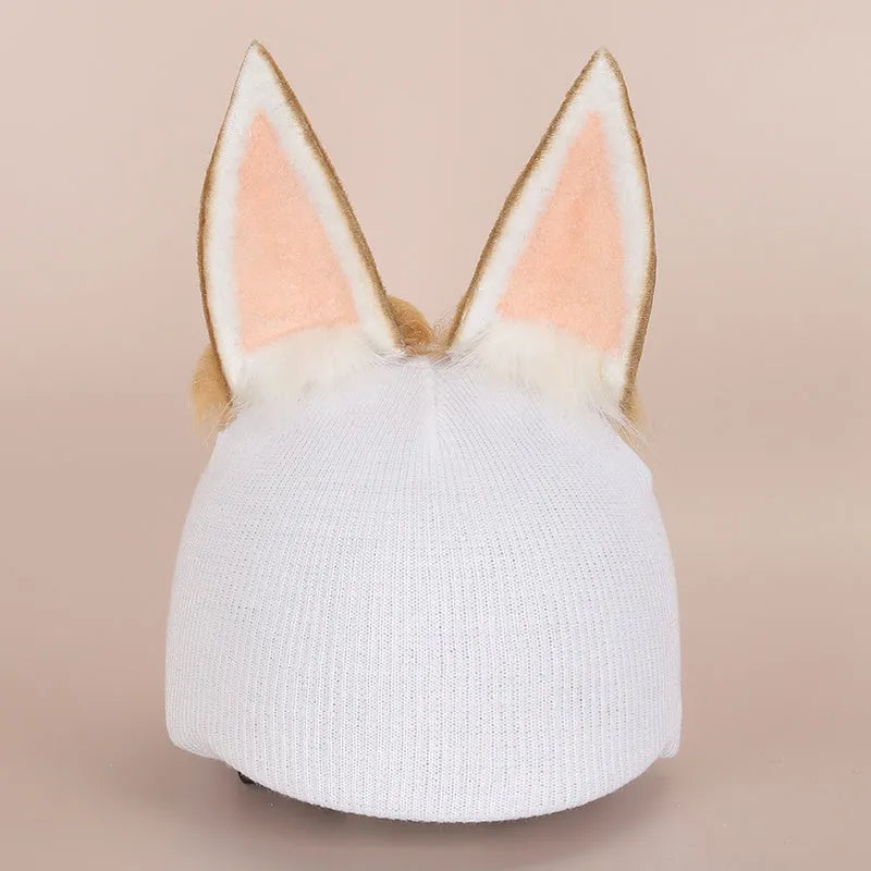 Cartoon plush fabric helmet cover set in size M decorative accessory