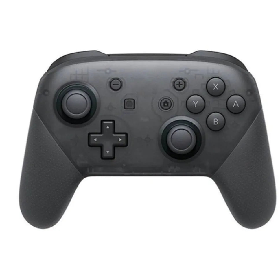 SWH wireless game controller for Nintendo Switch in various colours on a black background.