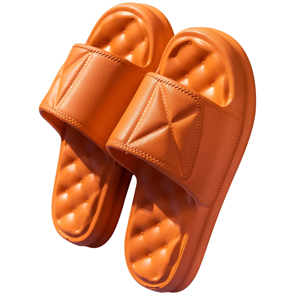 EVA bathroom slippers with thick non-slip soles in five colour options