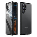 Magnetic phone case with mirror for Samsung Galaxy in black, gold, silver, blue, green, purple or red