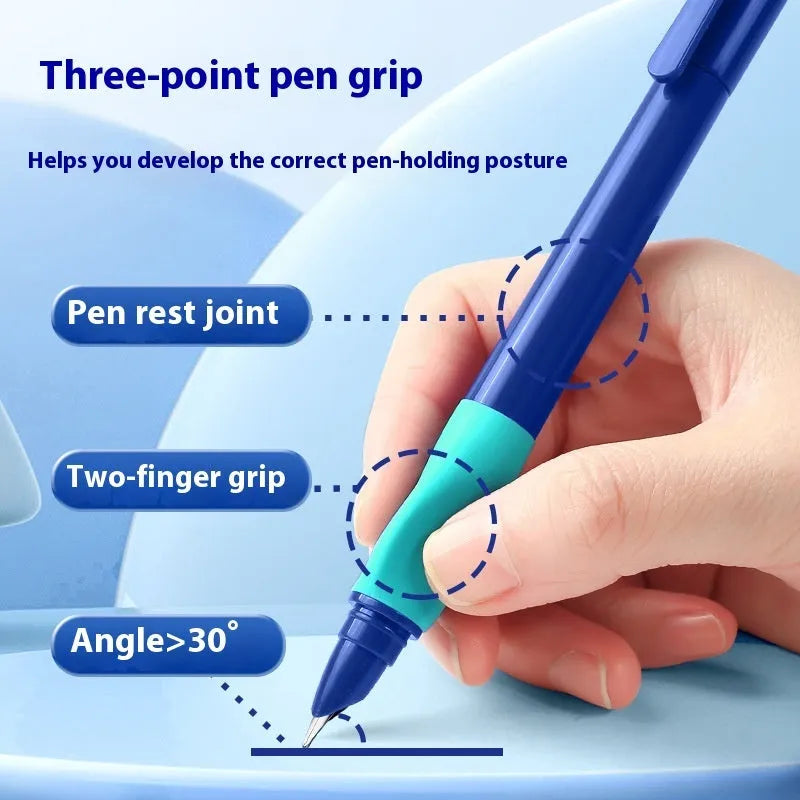 Boxed student posture correction pen in blue, green gradient, purple, or orange.