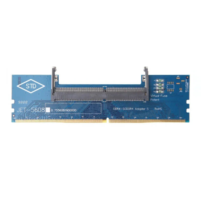 DDR4 laptop to desktop adapter card converting SO-DIMM memory to DIMM desktop slot