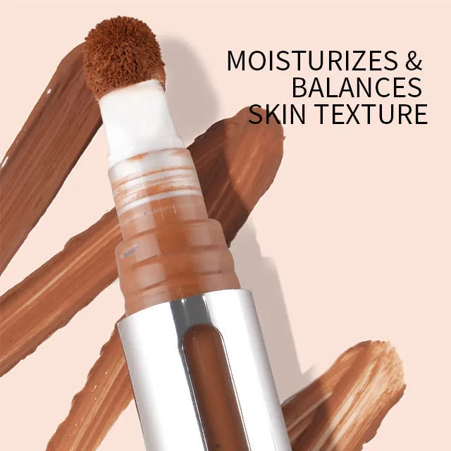 Liquid pen concealer contour stick shown with 24 colour shade options for waterproof makeup application.