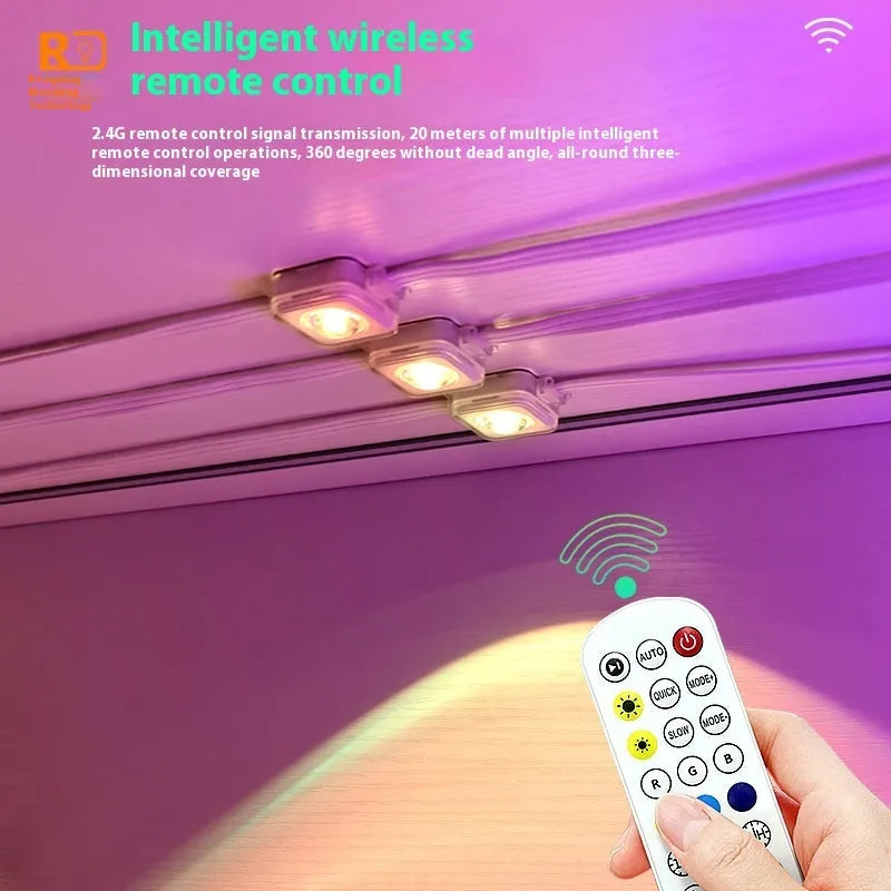 Outdoor planet-shaped LED light string with intelligent graffiti control for courtyard decoration
