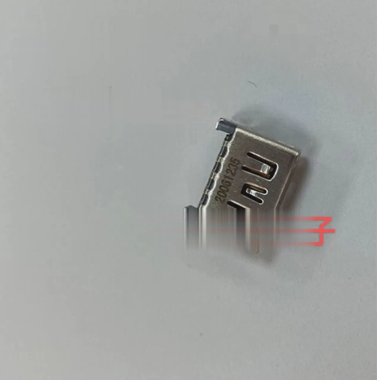 Silver HDMI host interface socket for gaming machine hardware