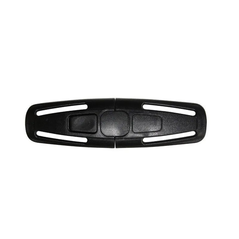Black nylon seat belt clip for child car seat 5-point harness buckle retention