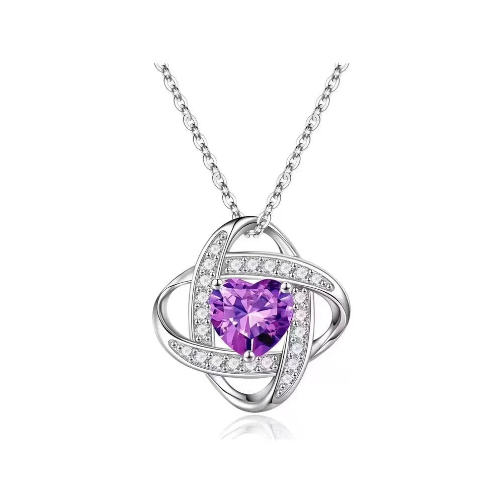 Heart shape copper necklace with Tibetan silver purity plating in multiple colour options