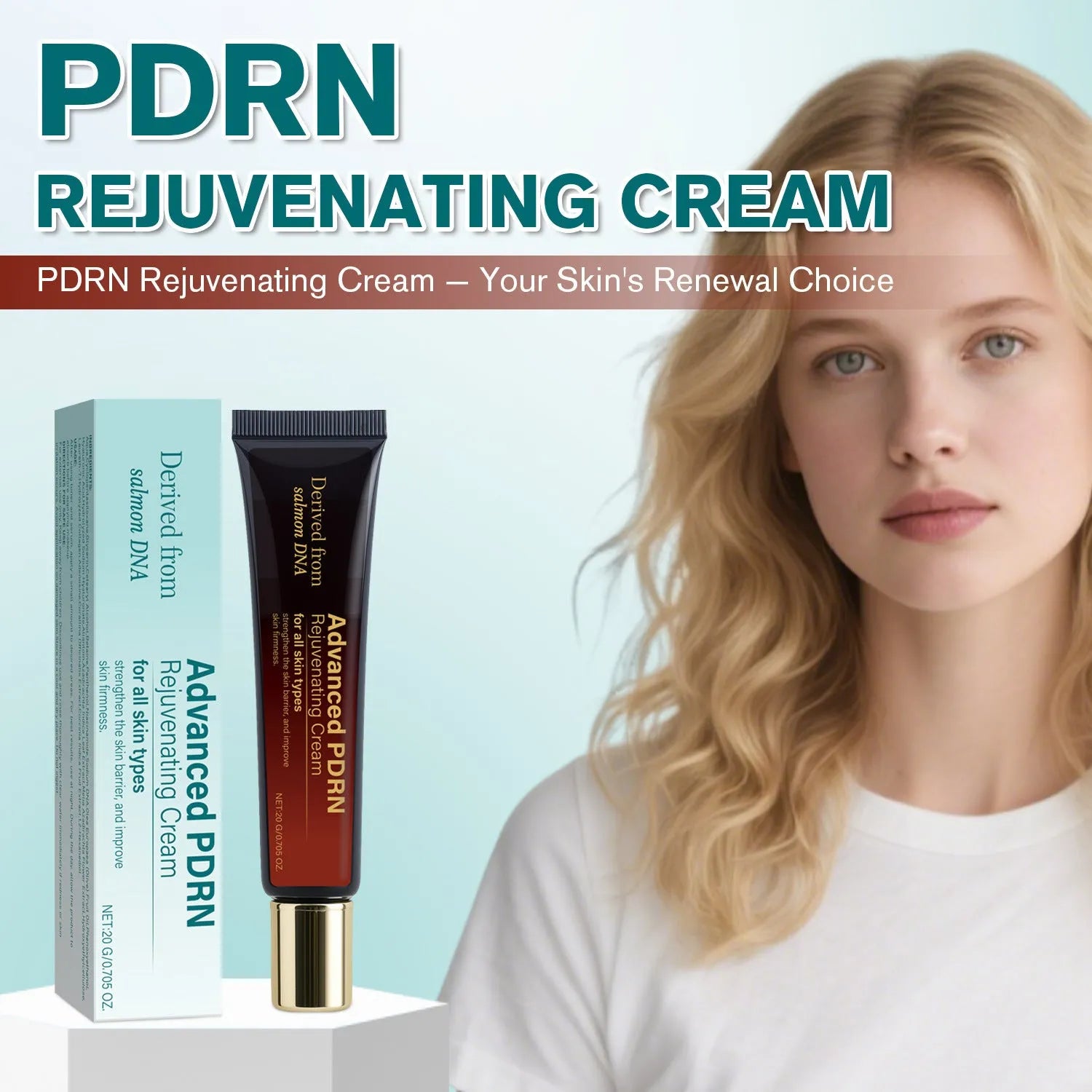 20ml skin-activating cream tube with hydrating, firming, and wrinkle care properties