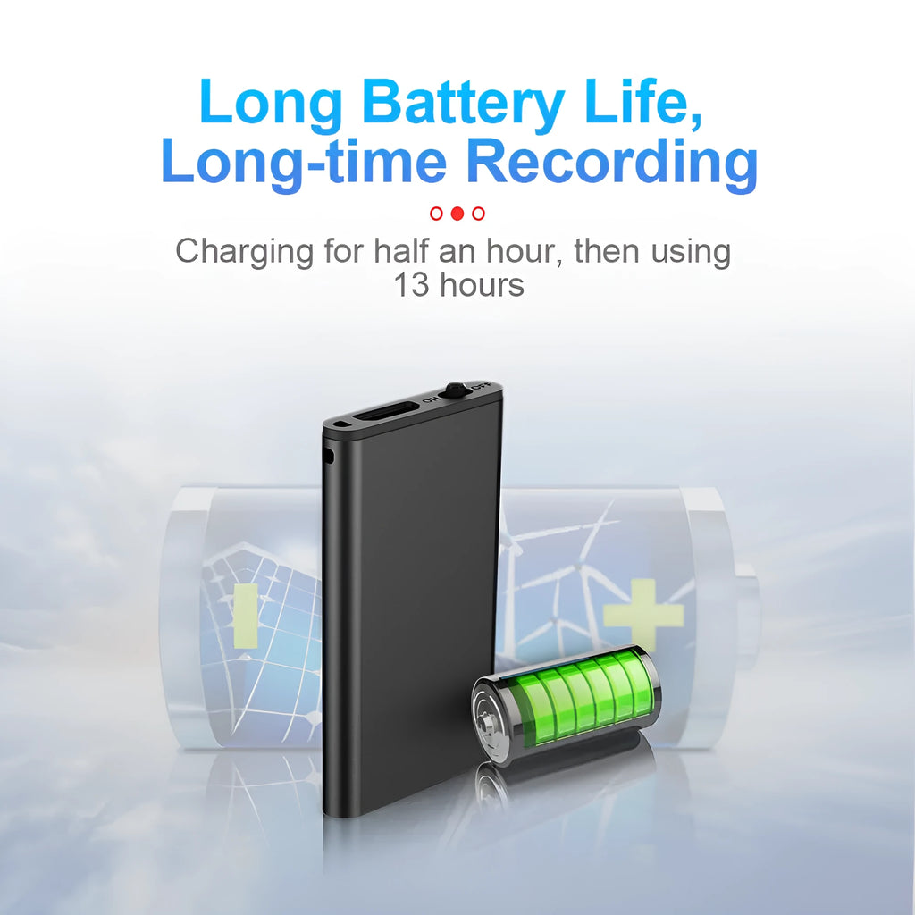 Aluminium alloy voice control recording pen with encryption and noise reduction features