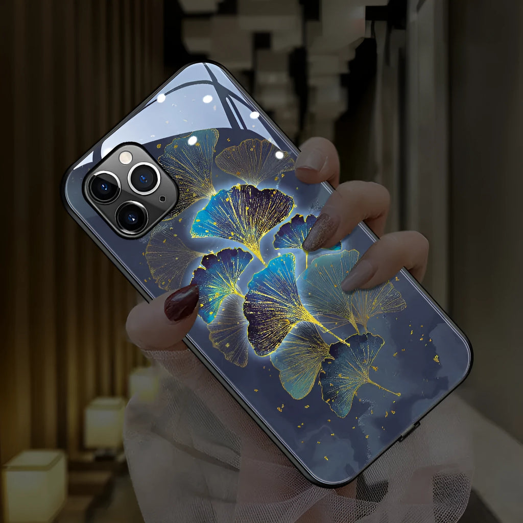 Tide brand phone case glow with tempered glass back and various colour options for iPhone