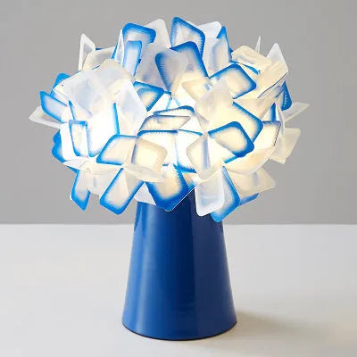 Nordic style bedside table lamp with metal holder in multiple colour options