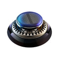Solar powered kinetic car air freshener with double ring rotating design in black colour option