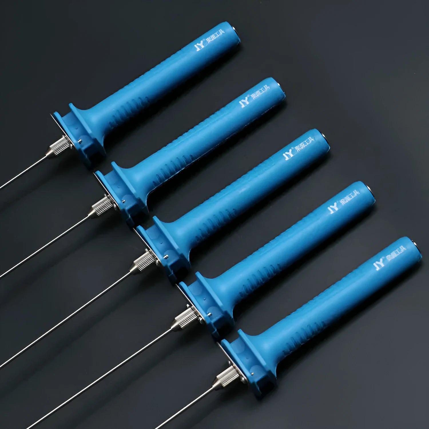 Blue electric heating cutter pen for foam materials with nickel-chrome blade and plastic handle