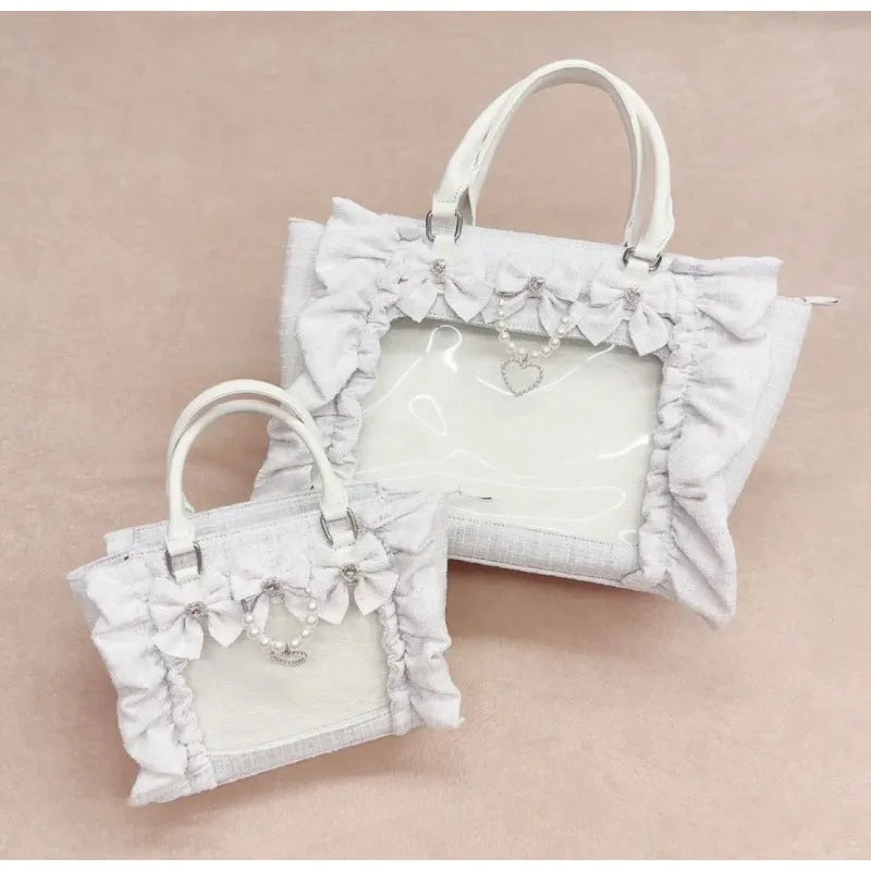 Badge Bar Zha handheld diagonal cross bag for women small size 32cm upper length polyester lining