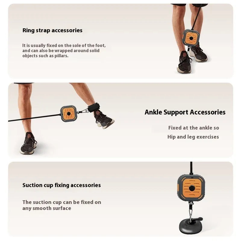 Adjustable power pump chest expander strength training equipment in orange or blue