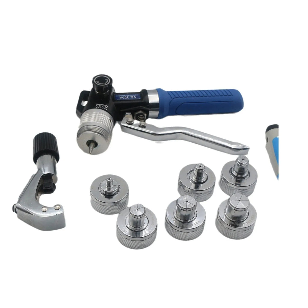 VG-300 style hydraulic tube expander tool for refrigeration repair made from high-strength alloy steel.