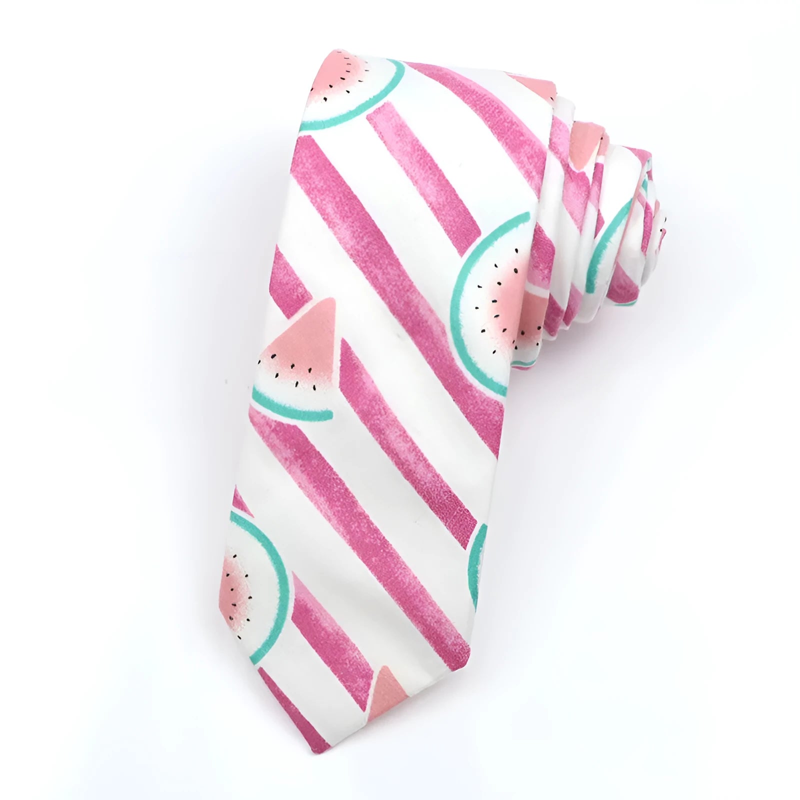 Korean style narrow men's cotton bow tie with a printed cartoon pattern, shown in colour GH21-01.