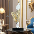 48cm tall beauty character sculpture ornament in rose gold or silver finish