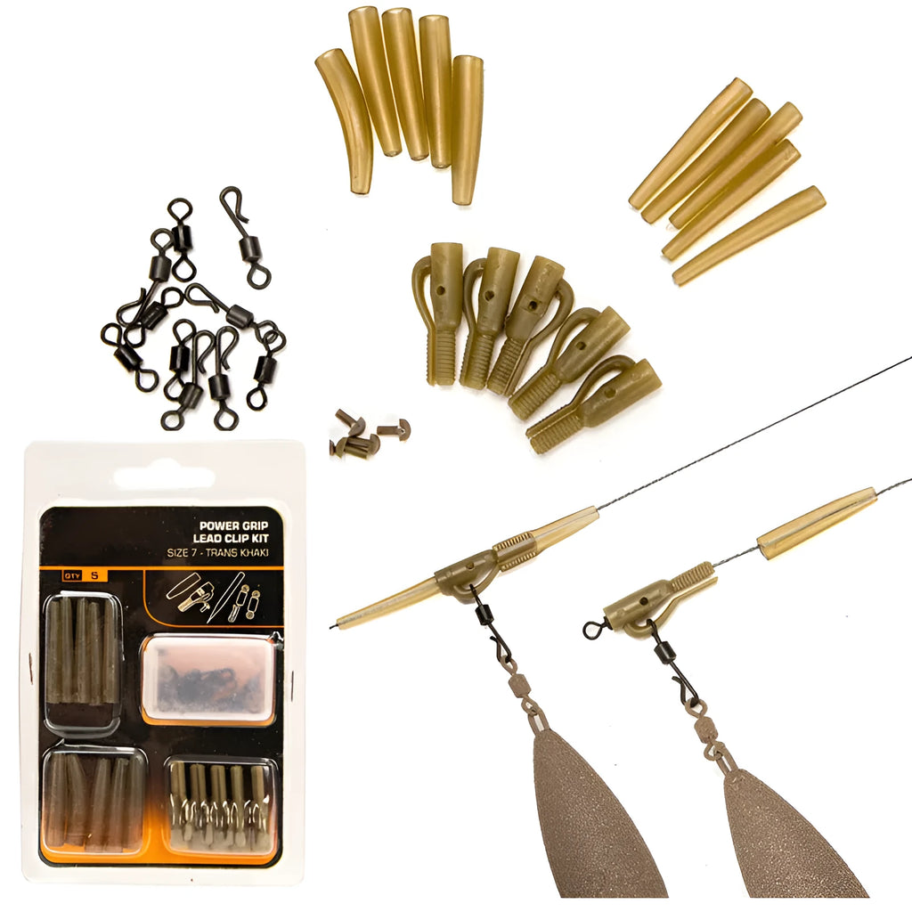 Tobly 30 piece European carp fishing accessory set with pipes, hoses, and screws.
