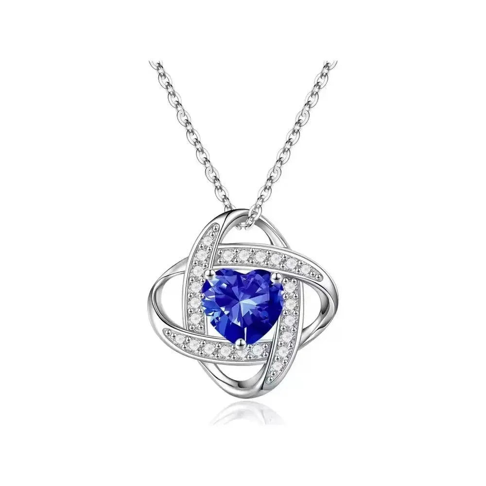 Heart shape copper necklace with Tibetan silver purity plating in multiple colour options