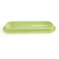Green leakproof pet bowl set with raised feeding platform for dogs or cats.