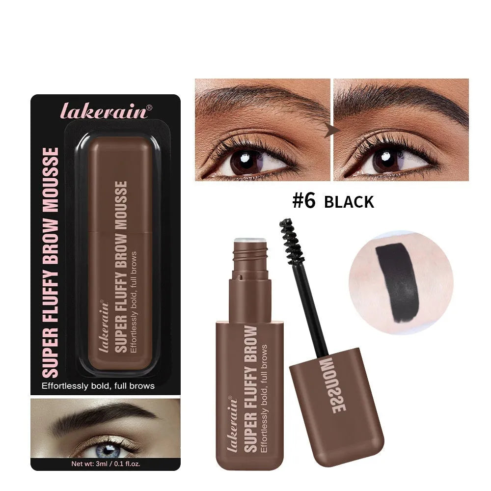 Eyebrow cream for 3D shaping and natural thatch effect in brown and black colour options