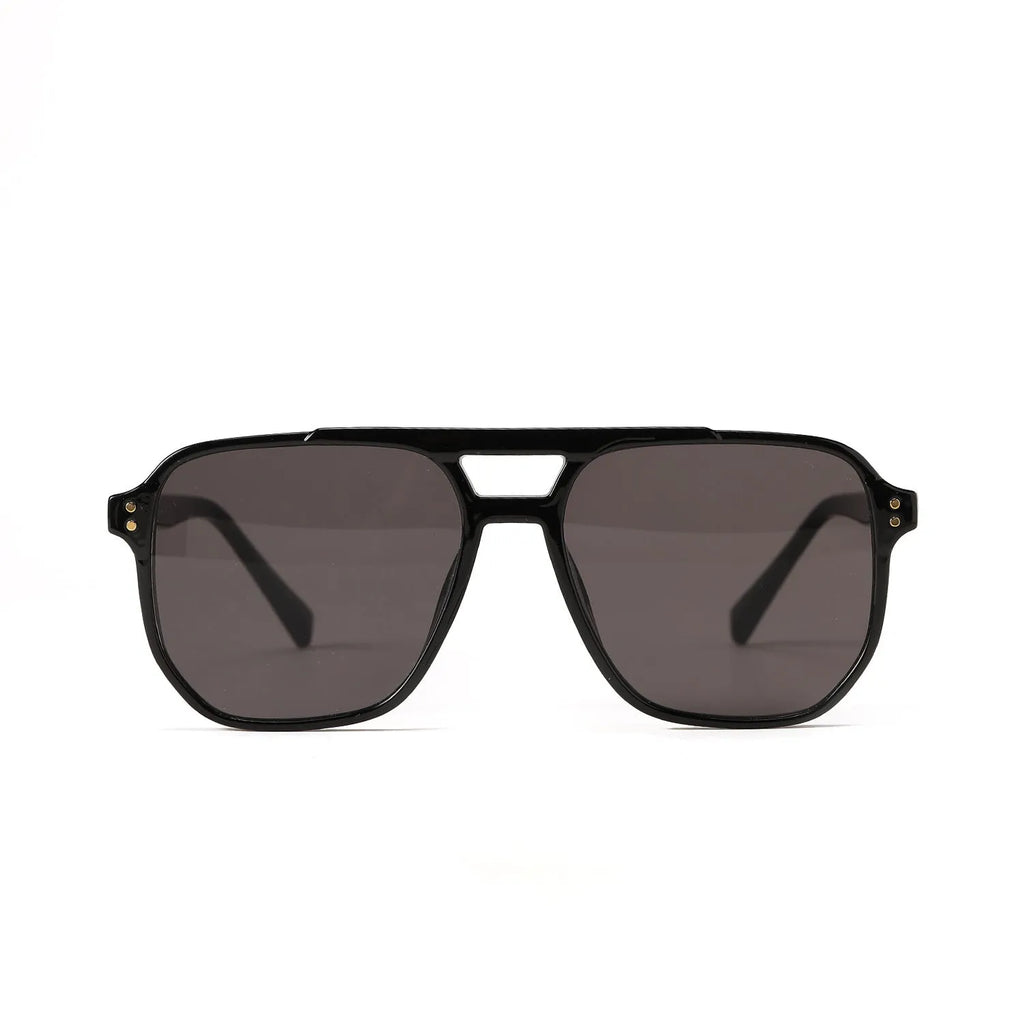 Women's square double beam fashion sunglasses with full frame design in multiple colour options