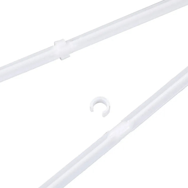 White car window flag bracket set with 10 PP plastic poles for vehicle display