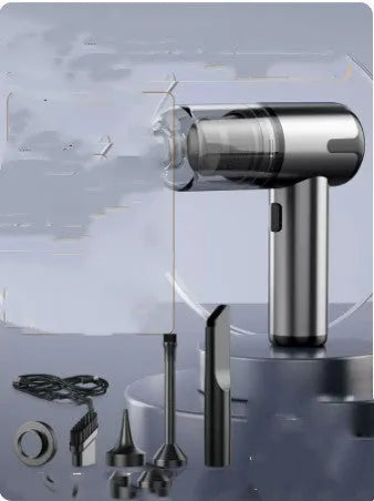 Wireless handheld car vacuum cleaner with brush attachment and Type-C charging cable