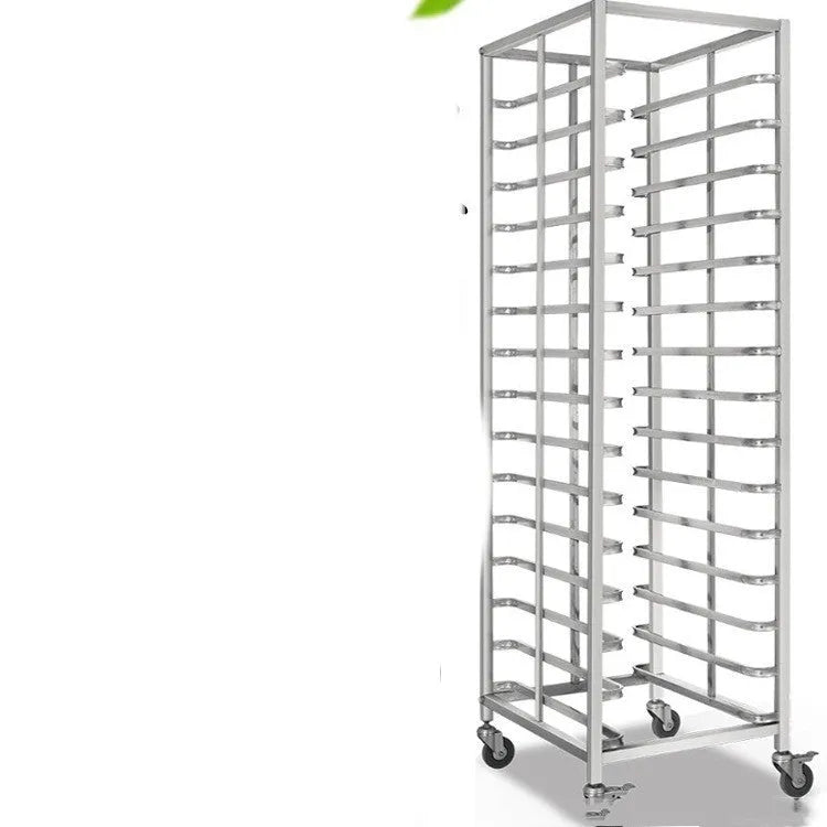 Stainless steel 6-layer cake bread tray rack with lock feature