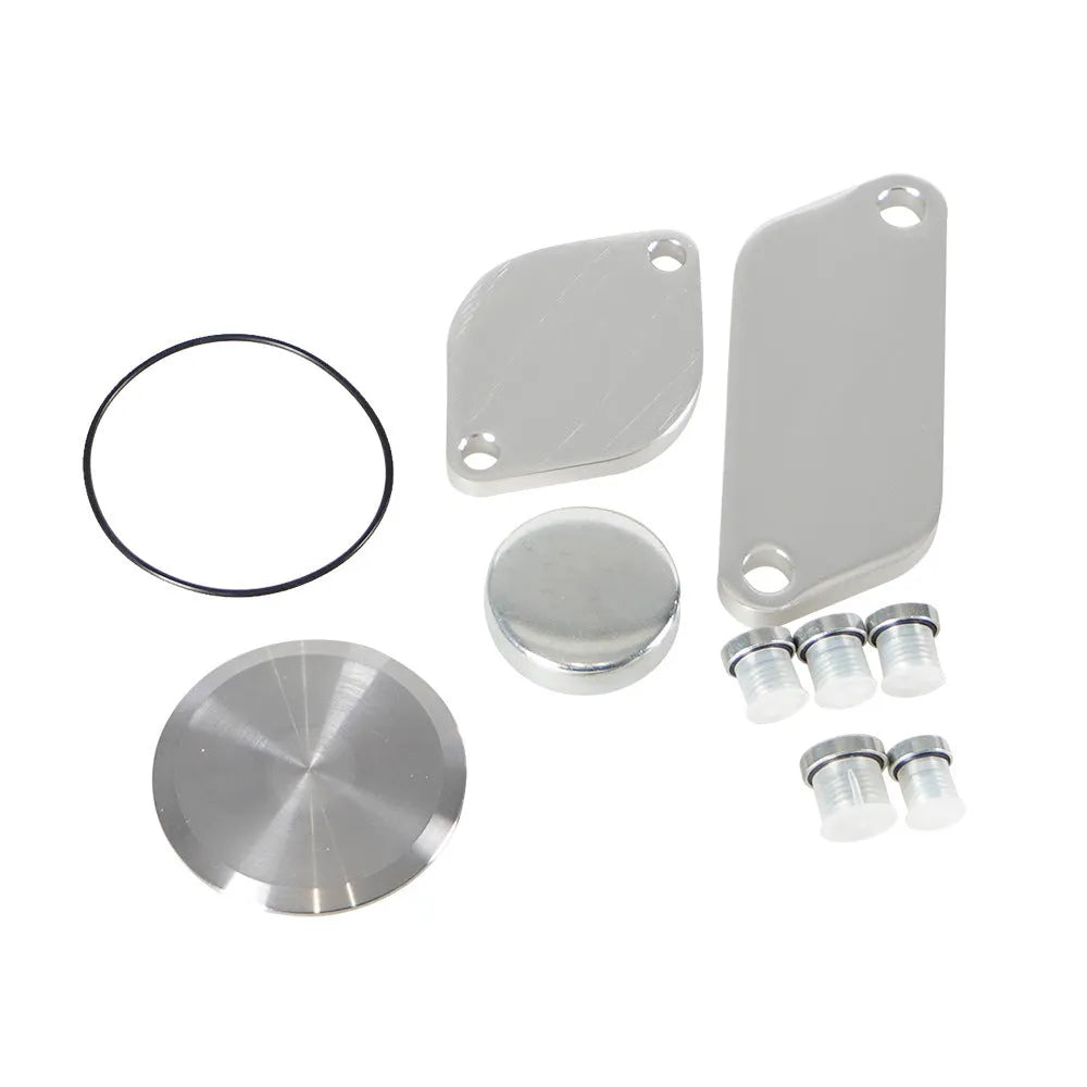 Silver aluminium alloy valve cover for automotive exhaust gas recirculation cooler system