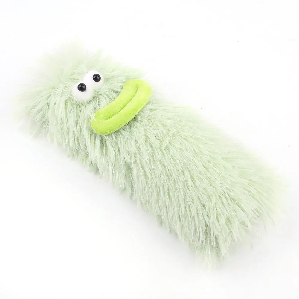 Soft plush cat pillow toy with crinkle sound and natural catnip filling for indoor cats