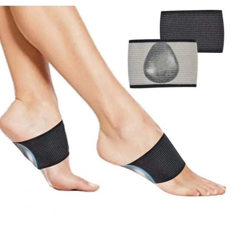 PU elastic foot support bandage with heart-shaped pad for arch support