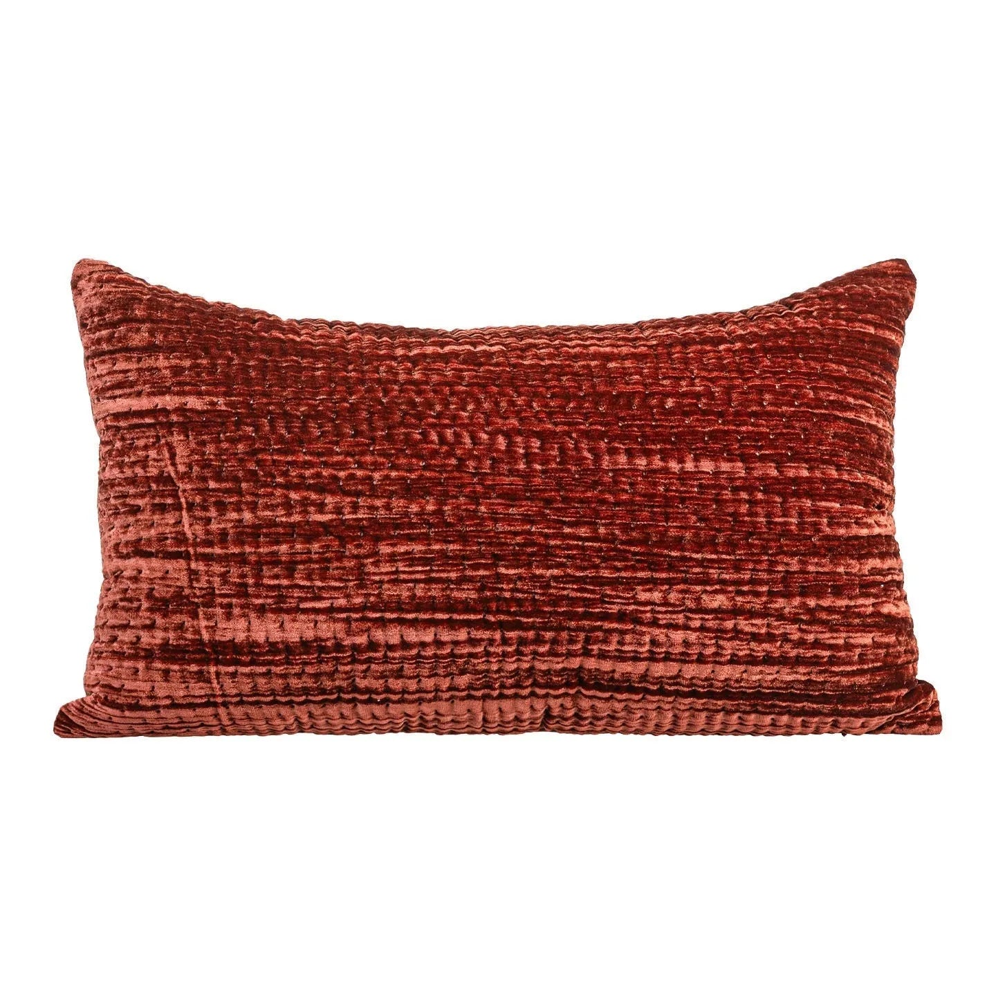 Antique style Chinese quilted cushion set with mercerised velvet cover and feather velvet filler in green, red, mocha, or orange.