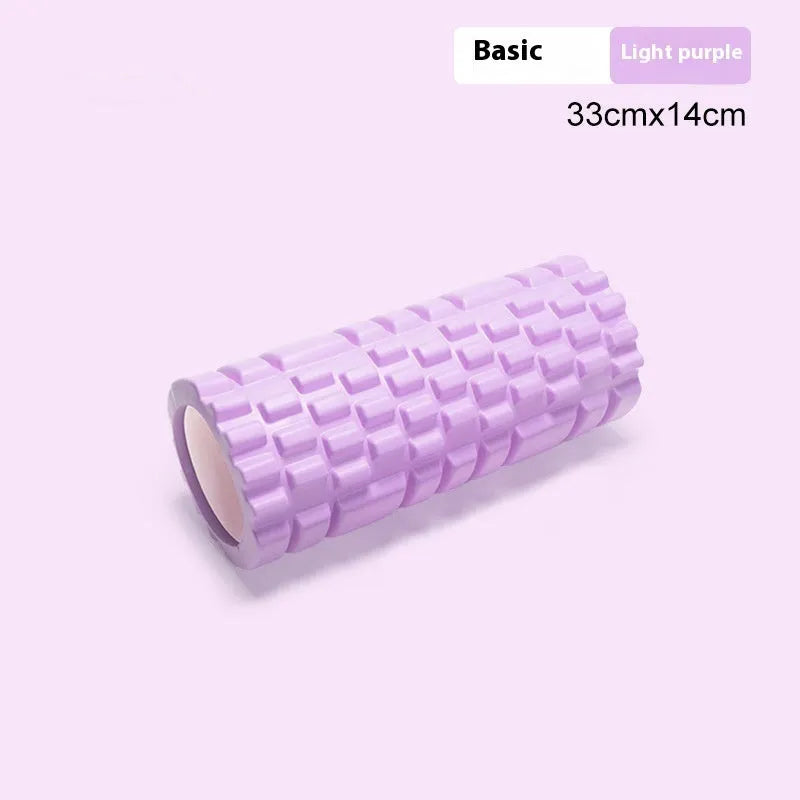 EVA foam roller for fitness in black, grey, pink, sky blue or light purple colours