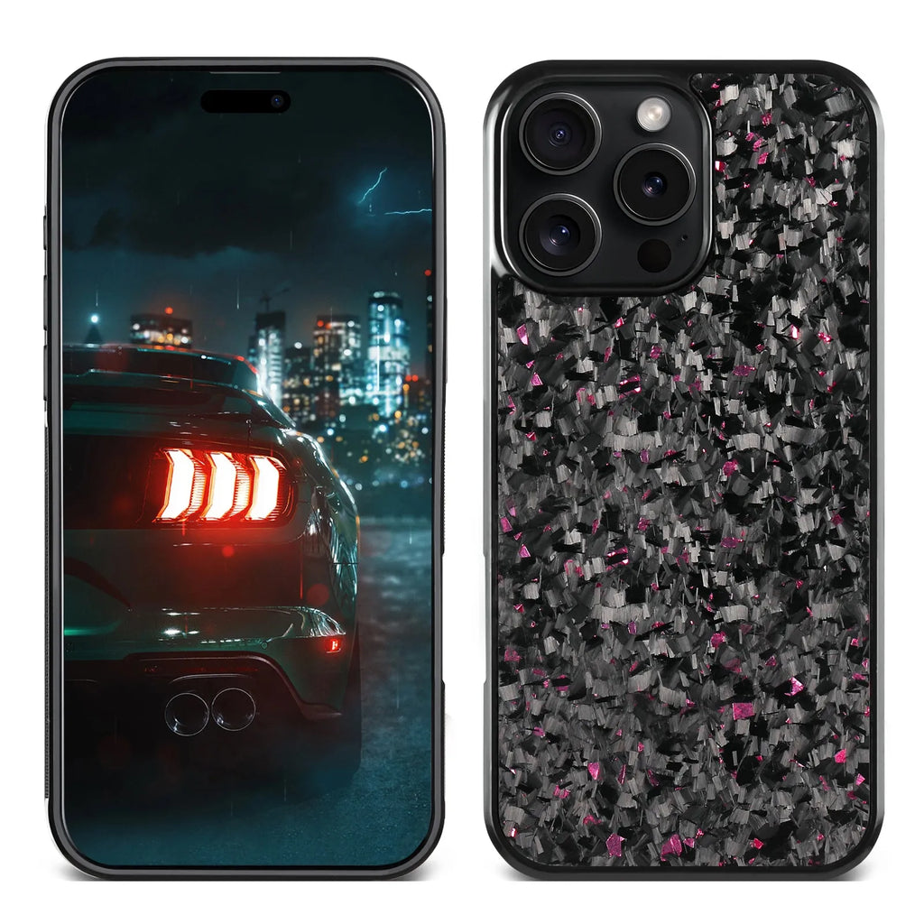 Small grain phone case compatible with iPhone 17 series in black, blue, gold, green, purple, red, and silver