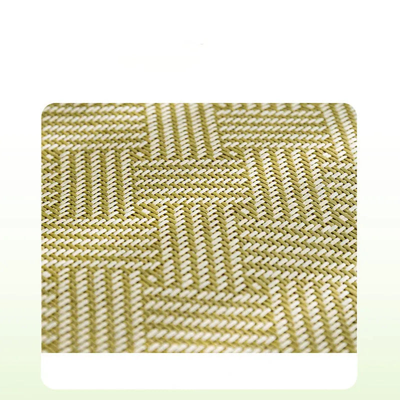Green fruit-themed pet cooling mat nest with backrest for dogs and cats