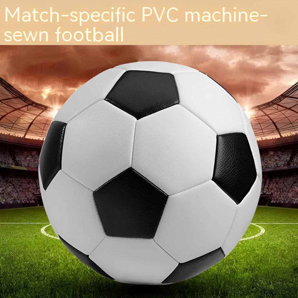 PVC machine-sewn training football in multiple sizes and colour designs including Red Dragon Roll and Tornado patterns